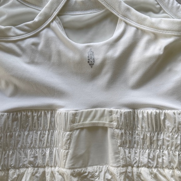 FP Movement by Free People Women's Way Home 1 piece Skort Romper, White, M - Picture 9 of 11